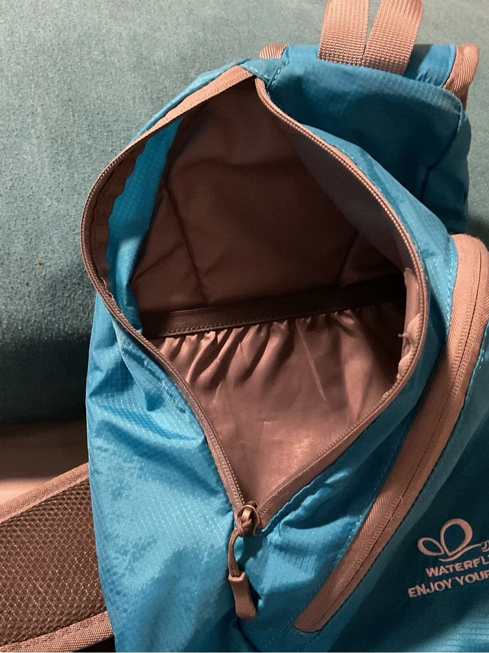 Unbranded Teal Sling Belt Bag for Men - Hands-Free Daily Carry